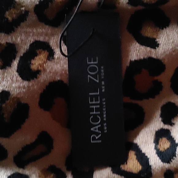 Rachel Zoe leopard print cardigan size extra small NWT - Picture 8 of 8